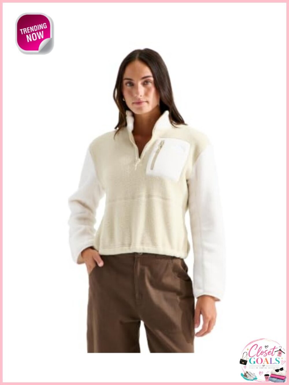 Women's Yumiori Quarter Zip Fleece Jacket Lightweight Pullover